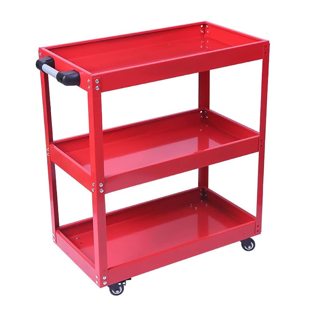 【7/3まで】a.depeche socph shelffing wagon Simple Deluxe 3-Tier Heavy Duty Steel Storage Shelving Unit